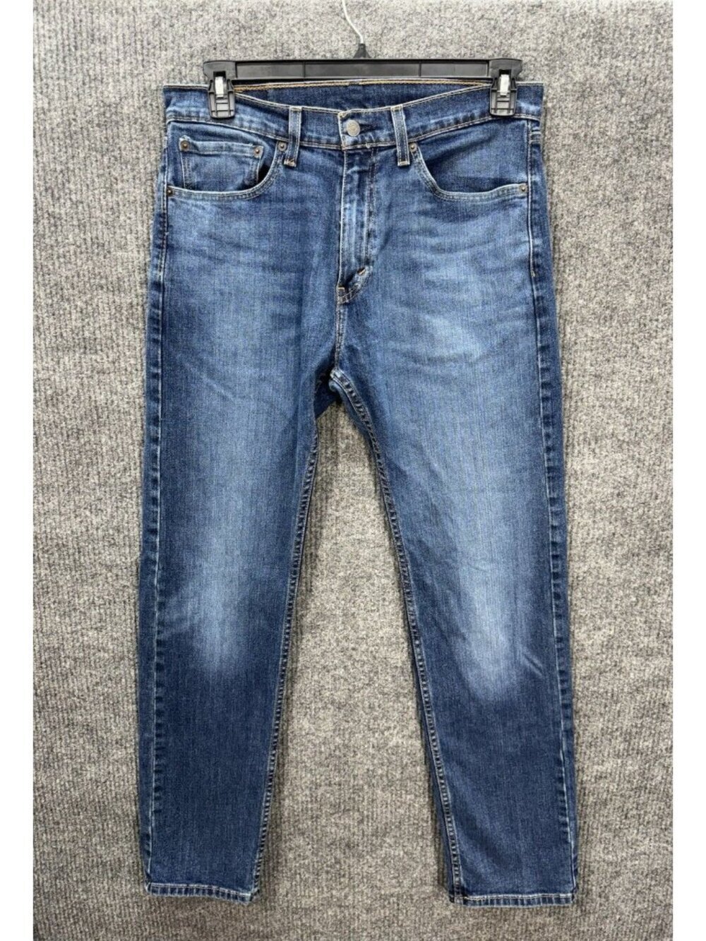 Levis 505 Jeans Men’s 32x32 Blue Regular Straight Leg Denim Medium Wash Stretch